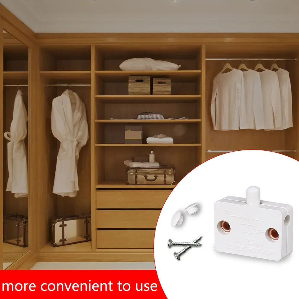 Bcsongben closet cabinet light switch automatic reset switch household cabinet door control switch Wardrobe light switch
Bcsongben closet cabinet light switch automatic reset switch household cabinet door control switch Wardrobe light switch