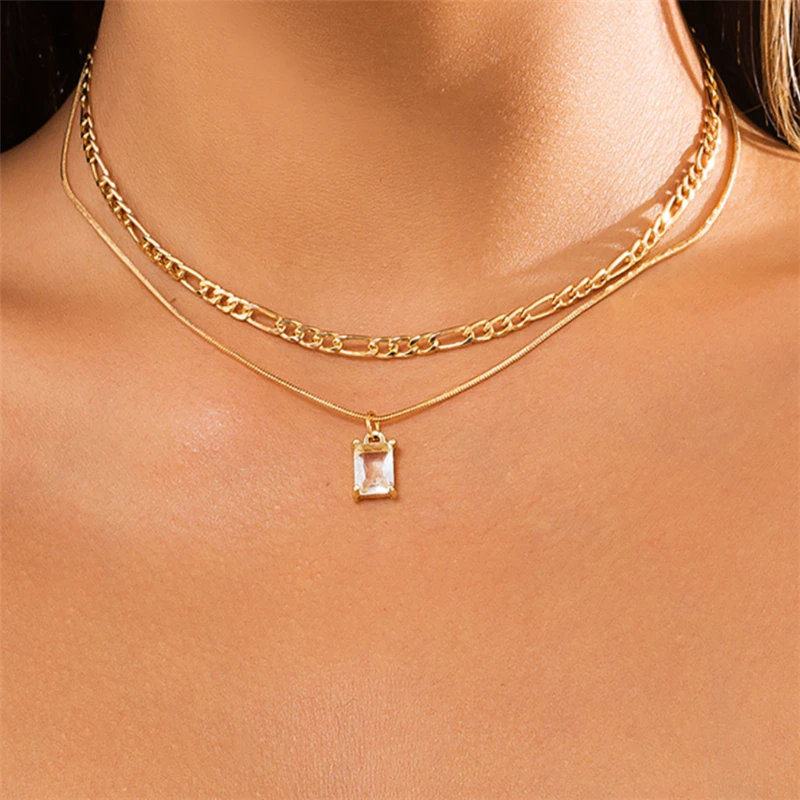 Ailodo Fashion Big Crystal Pendant Necklace For Women Multilayer Gold Silver Color Party Wedding Statement Necklace Jewelry Gift
Ailodo Fashion Big Crystal Pendant Necklace For Women Multilayer Gold Silver Color Party Wedding Statement Necklace Jewelry Gift