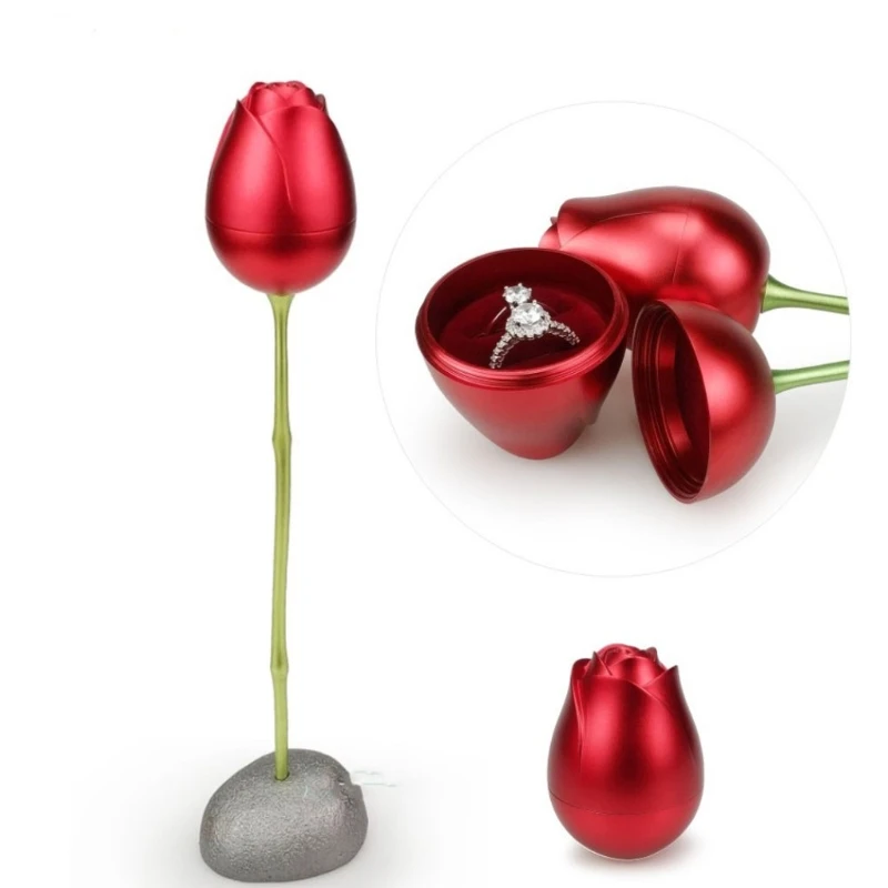 Romantic Rose Ring Proposal Box Surprise Red Rose Flower Jewelry Gift Box Wedding Earrings Necklace Jewelry Holder Box
Romantic Rose Ring Proposal Box Surprise Red Rose Flower Jewelry Gift Box Wedding Earrings Necklace Jewelry Holder Box