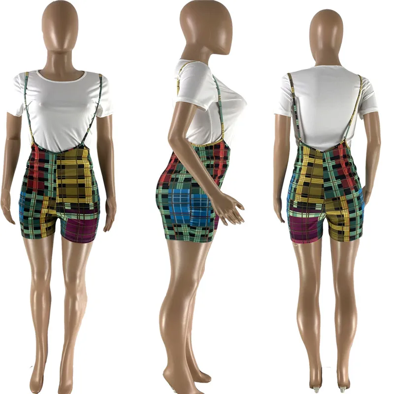 Women Two Piece Set T-shirt and Plaid Romper Legging Suit Sport 2021 Summer Tracksuit Two Piece Set Fitness Outfit
Women Two Piece Set T-shirt and Plaid Romper Legging Suit Sport 2021 Summer Tracksuit Two Piece Set Fitness Outfit