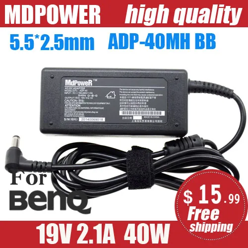 For BENQ 19V 2.1A 40W 5.5*2.5mm Laptop AC Adapter power Charger ADP-40MH BB V41 DHU100 U10 U102 U103 U105 TSINGHUA TONFANG
For BENQ 19V 2.1A 40W 5.5*2.5mm Laptop AC Adapter power Charger ADP-40MH BB V41 DHU100 U10 U102 U103 U105 TSINGHUA TONFANG