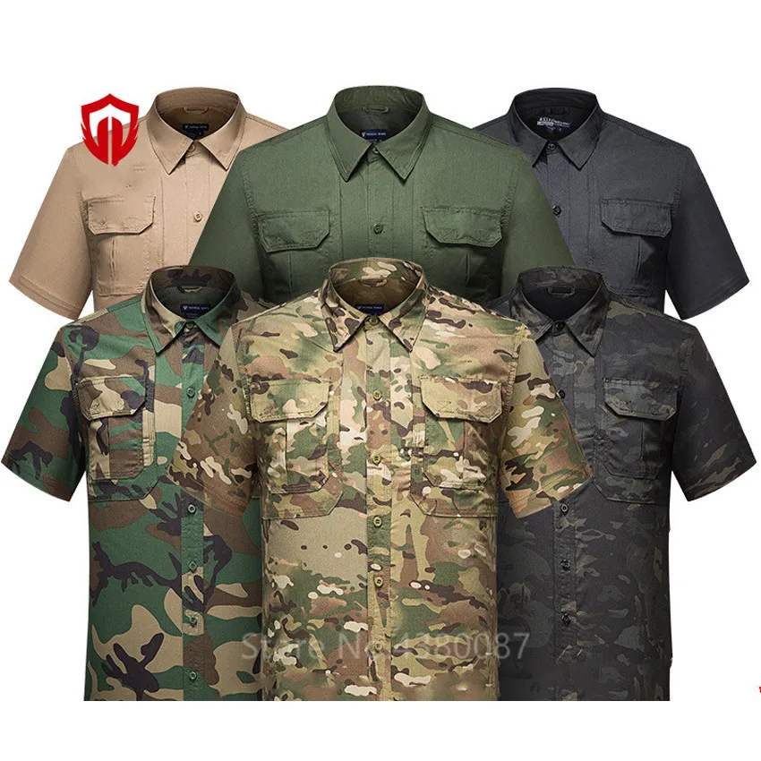 WW2 Us Army Short Sleeve Shirt Military Uniform for Men Male Cotton Breathable Tactical Camouflage Stand Collar Combat Top 3XL
WW2 Us Army Short Sleeve Shirt Military Uniform for Men Male Cotton Breathable Tactical Camouflage Stand Collar Combat Top 3XL