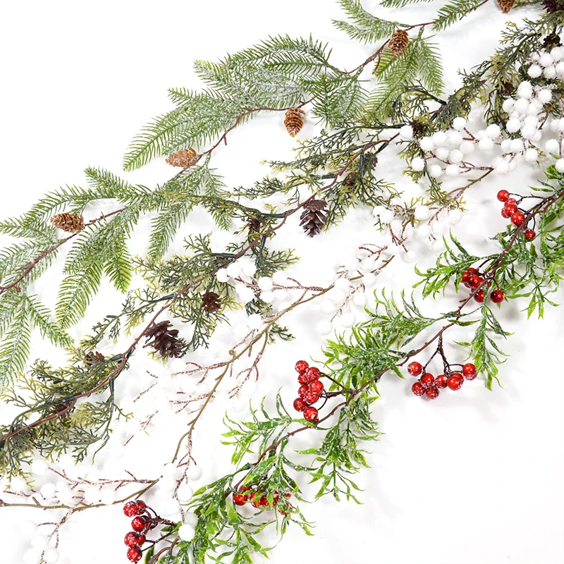 1.5m Artificial Pine Cone Branches Berry Vine Ivy Christmas Decoration Wall Hanging Rattan Garland Wedding Home Garden Decor
1.5m Artificial Pine Cone Branches Berry Vine Ivy Christmas Decoration Wall Hanging Rattan Garland Wedding Home Garden Decor