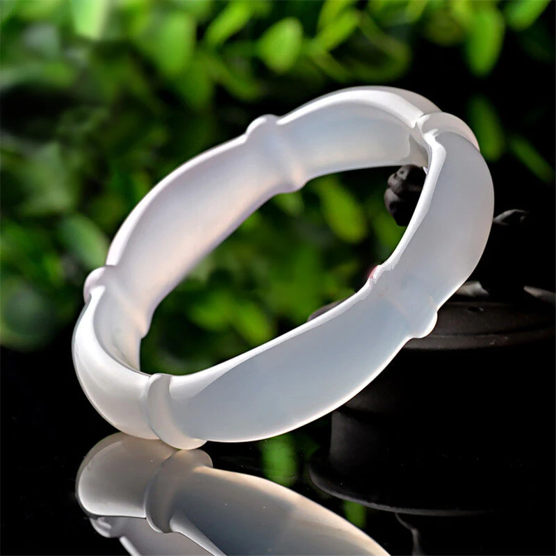 Fashion retro atural White Chalcedony Bracelets Chinese Hand-carved Bangles Twist Bracelet bamboo Bangle Women Jades Jewelry
Fashion retro atural White Chalcedony Bracelets Chinese Hand-carved Bangles Twist Bracelet bamboo Bangle Women Jades Jewelry