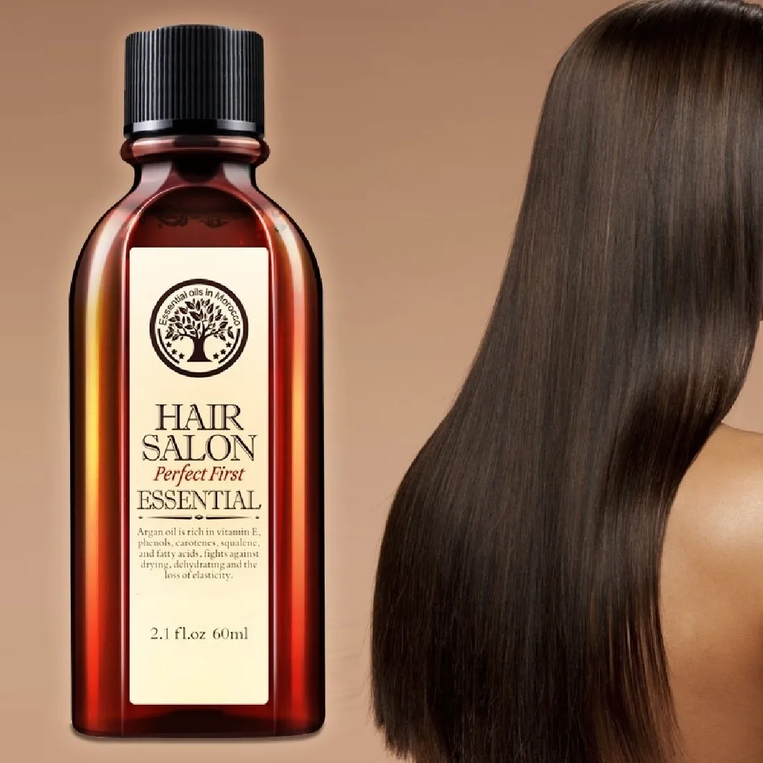 60ml Hair Oil Moisturizing Soft Hair Pure Argan Oil For Dry Hair Repair Multi-functional Hair & Scalp Care Essential Treatment
60ml Hair Oil Moisturizing Soft Hair Pure Argan Oil For Dry Hair Repair Multi-functional Hair & Scalp Care Essential Treatment
