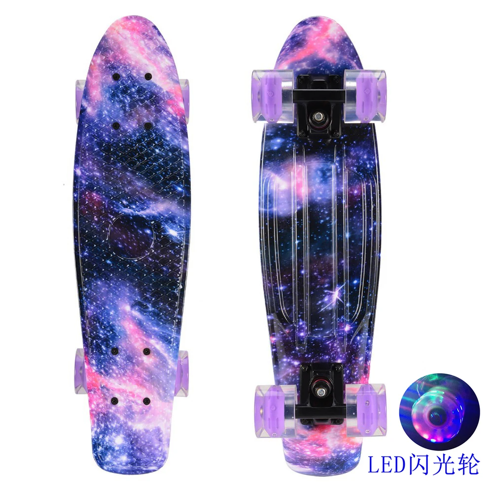 22inch Mini Cruiser Star Skateboard Fish Board Children Scooter Single Rocker Skateboard Penny Board Printed Banana Skate Board
22inch Mini Cruiser Star Skateboard Fish Board Children Scooter Single Rocker Skateboard Penny Board Printed Banana Skate Board