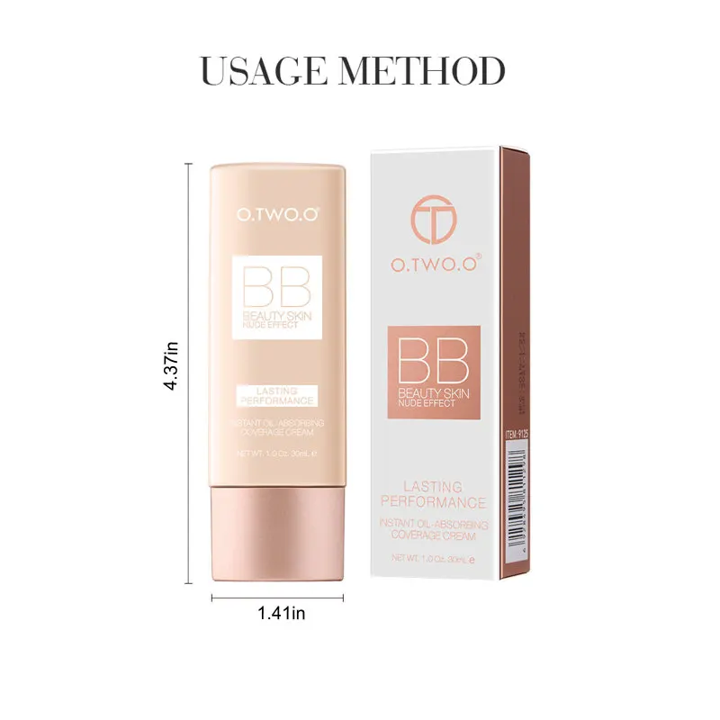 O.TWO.O BB Cream Natural Moisture Whitening Cream Waterproof Makeup Base Liquid Foundation Professional Cosmetics 30ml
O.TWO.O BB Cream Natural Moisture Whitening Cream Waterproof Makeup Base Liquid Foundation Professional Cosmetics 30ml