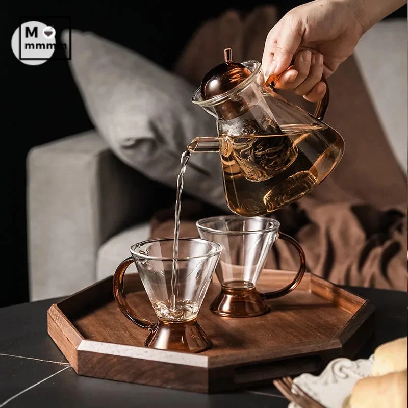 Heat Resistant Tea Pot Teacups Kung Fu Tea Set Porcelain Tea Set Teaware Glass Tea Pot And Cup Set With Tea Infuser Filter
Heat Resistant Tea Pot Teacups Kung Fu Tea Set Porcelain Tea Set Teaware Glass Tea Pot And Cup Set With Tea Infuser Filter