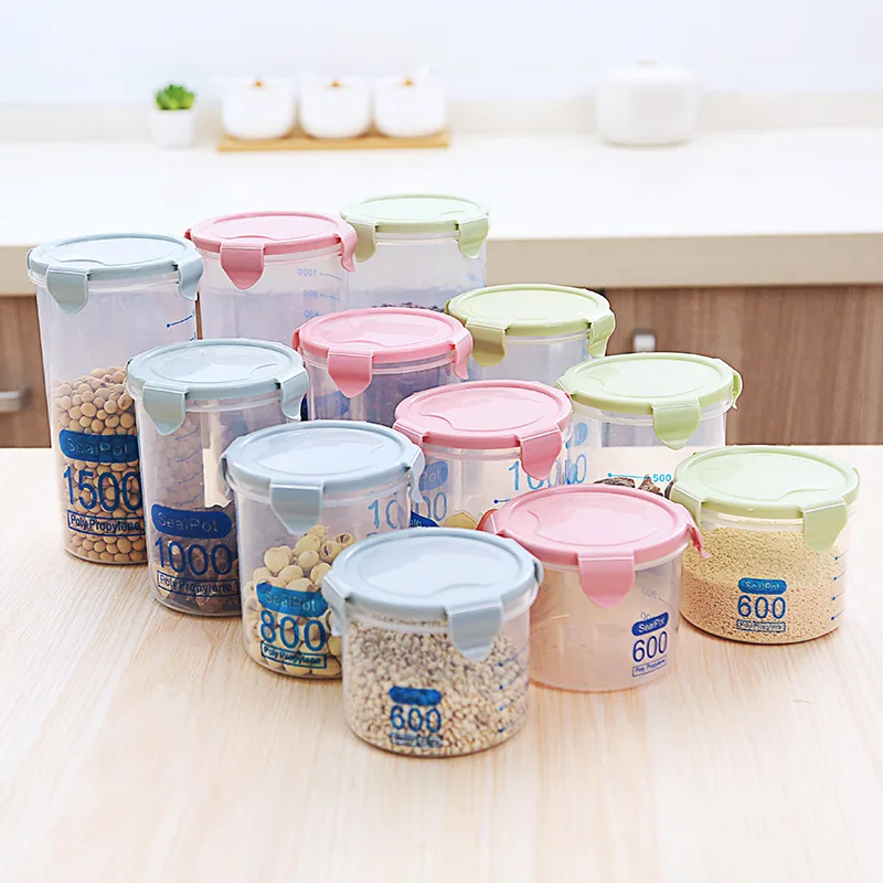 Household Kitchen Supplies Refrigerated Storage Box for Transparent Plastic Sealed Food Cans for Grain Storage
Household Kitchen Supplies Refrigerated Storage Box for Transparent Plastic Sealed Food Cans for Grain Storage