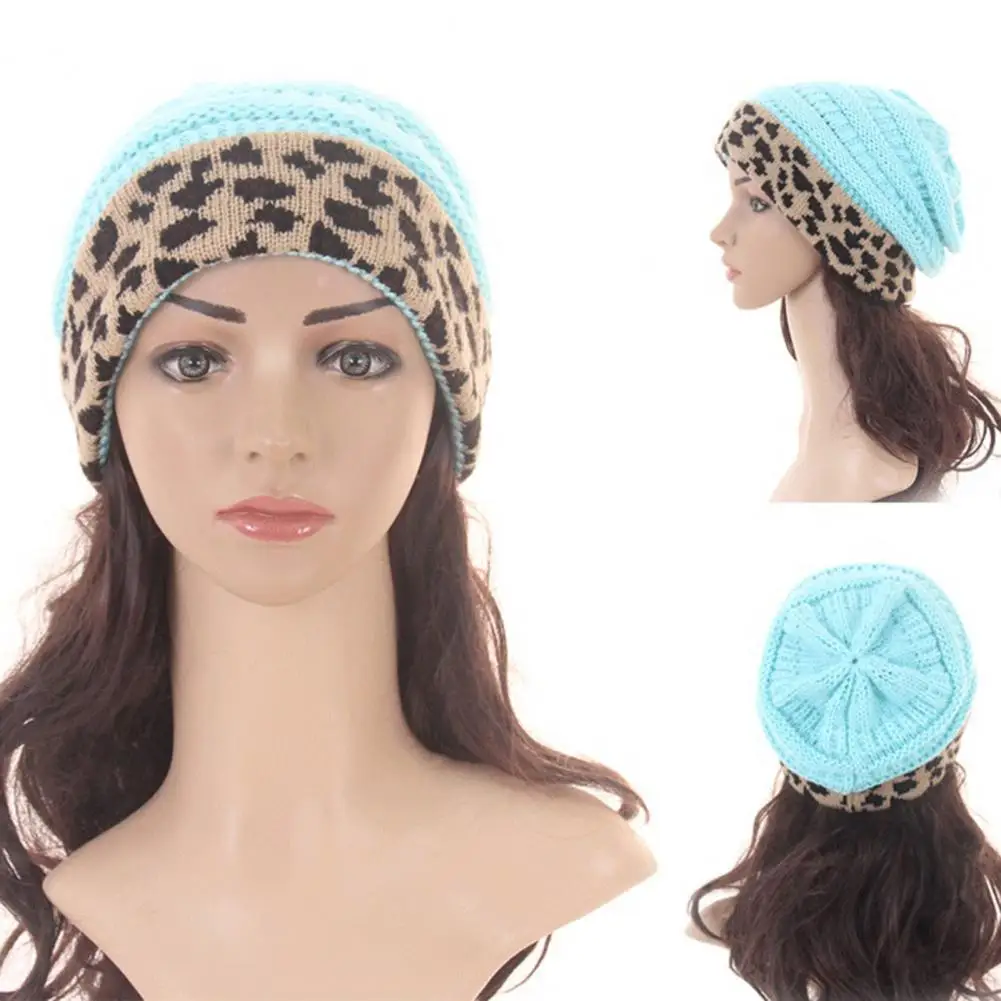 Hat Popular Warm Knitted Leopard Hat Bonnet Women Knitted Beanie Thick for Dating
Hat Popular Warm Knitted Leopard Hat Bonnet Women Knitted Beanie Thick for Dating