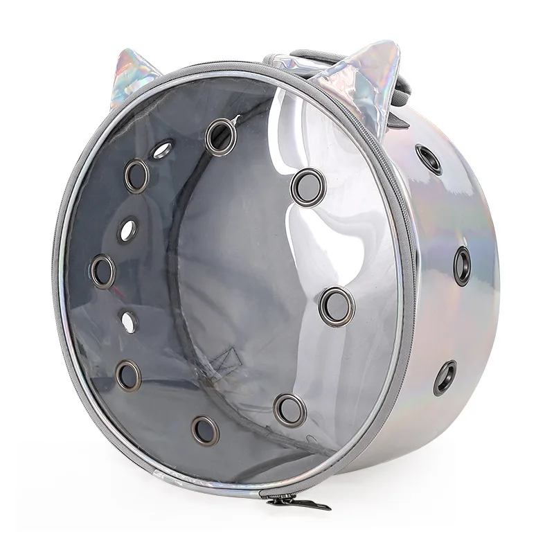 Cat Dog Round Bag for Outing Transportation Backpack Pu Material Laser Breathable Portable Space Bag Fashion Pet Supplies
Cat Dog Round Bag for Outing Transportation Backpack Pu Material Laser Breathable Portable Space Bag Fashion Pet Supplies