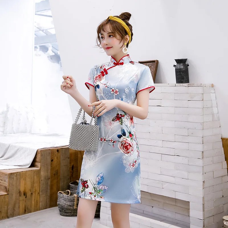 Plus Size M-4XL Women Print Straight Cheongsam Skirt Slim Satin Chinese Dress Elegant And Fashion Wedding Party Bridesmaid Qipao
Plus Size M-4XL Women Print Straight Cheongsam Skirt Slim Satin Chinese Dress Elegant And Fashion Wedding Party Bridesmaid Qipao