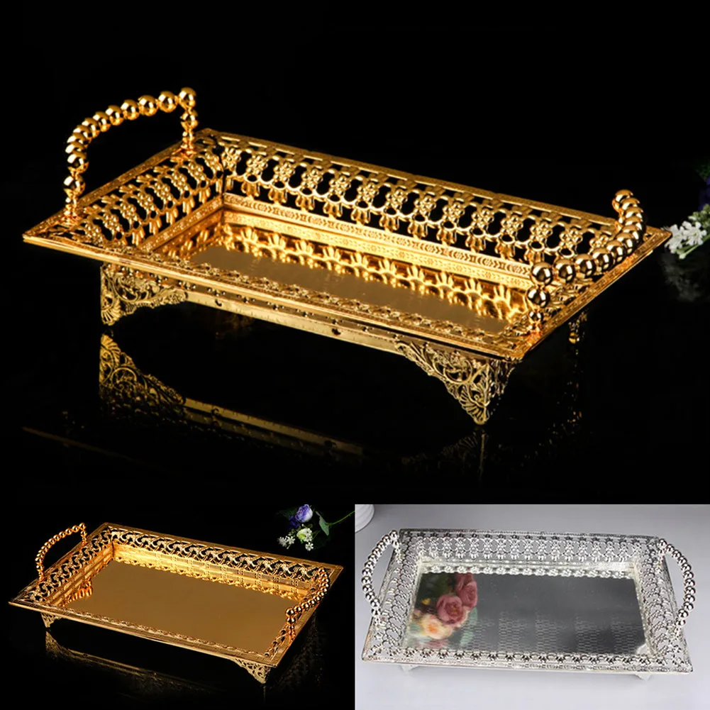 35*22cm Vintage European Fruit Plate High-grade Bar Snack Plate Multi-purpose Metal Rectangle BBQ Cake Tray Bakeware Steak Pan
35*22cm Vintage European Fruit Plate High-grade Bar Snack Plate Multi-purpose Metal Rectangle BBQ Cake Tray Bakeware Steak Pan