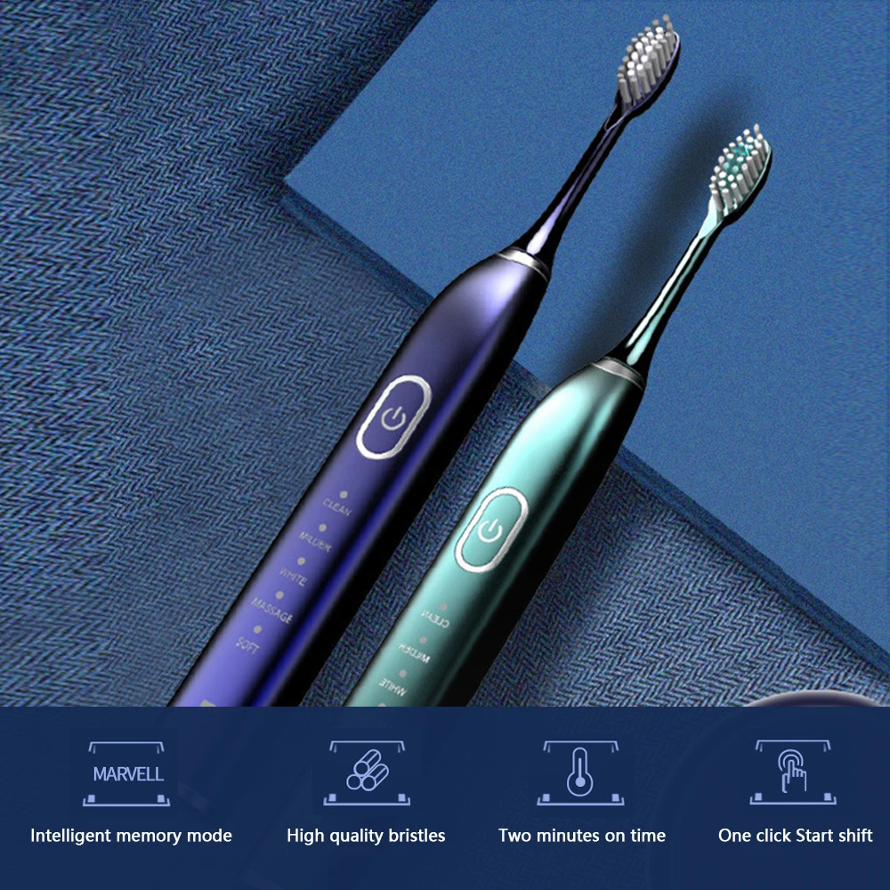 Lunabeefy Electric Sonic Toothbrush for Adults 5 Modes IPX7 Waterproof Toothbrushes Rechargeable Whitening Couple Tooth Brush
Lunabeefy Electric Sonic Toothbrush for Adults 5 Modes IPX7 Waterproof Toothbrushes Rechargeable Whitening Couple Tooth Brush
