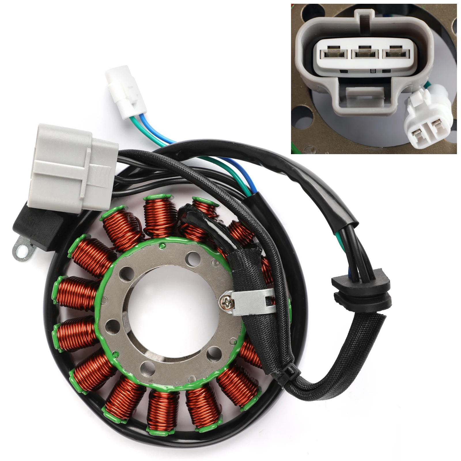 Катушка статора двигателя магнитного генератора для Suzuki LTZ 400 Quadsport Z400 2009 2012-2016
Катушка статора двигателя магнитного генератора для Suzuki LTZ 400 Quadsport Z400 2009 2012-2016