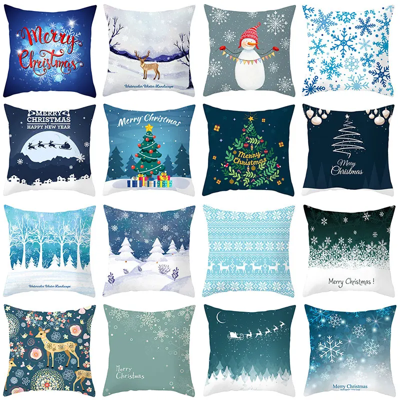 Christmas Pillowcase Snowflake Elk Printing Pillow Merry Christmas Decors Peach Skin Pillowcase for Home Xmas Products 45*45cm
Christmas Pillowcase Snowflake Elk Printing Pillow Merry Christmas Decors Peach Skin Pillowcase for Home Xmas Products 45*45cm