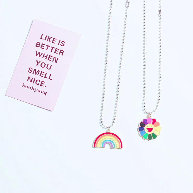 Rainbow Necklace The Rainbow After Wind Rain Beauty Luck Ladies Jewelry Long Pendant Necklace Simple Versatile Necklaces
Rainbow Necklace The Rainbow After Wind Rain Beauty Luck Ladies Jewelry Long Pendant Necklace Simple Versatile Necklaces