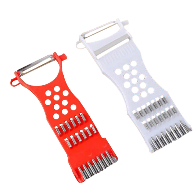 1PC Multi-function Grater Peeler Planing Digging Holes Grinding Mud Vegetable Gadgets Fruit Double Head For Kitchen Paring Knife
1PC Multi-function Grater Peeler Planing Digging Holes Grinding Mud Vegetable Gadgets Fruit Double Head For Kitchen Paring Knife