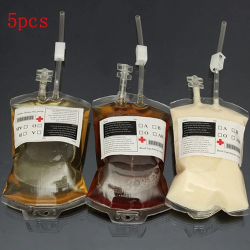 5pcs Transparent Food Grade PVC Drink Beverage Bag Vampire Blood Bag Cosplay Pouch Props Halloween Party Decoration Supplies
5pcs Transparent Food Grade PVC Drink Beverage Bag Vampire Blood Bag Cosplay Pouch Props Halloween Party Decoration Supplies