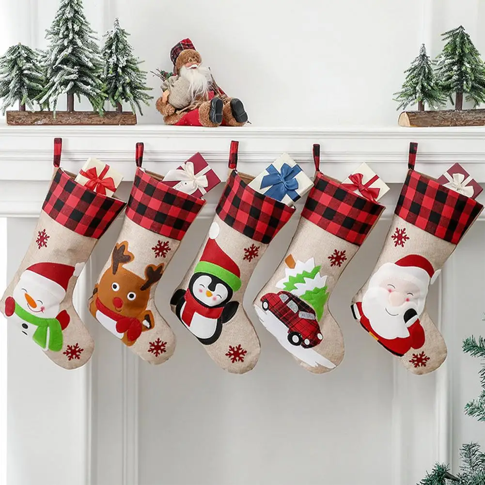 Christmas Stockings Decorations Gift Bags 18 Inch Large Burlap Christmas Stocking Santa Claus Reindeer Snowman Car Penguin Car
Christmas Stockings Decorations Gift Bags 18 Inch Large Burlap Christmas Stocking Santa Claus Reindeer Snowman Car Penguin Car