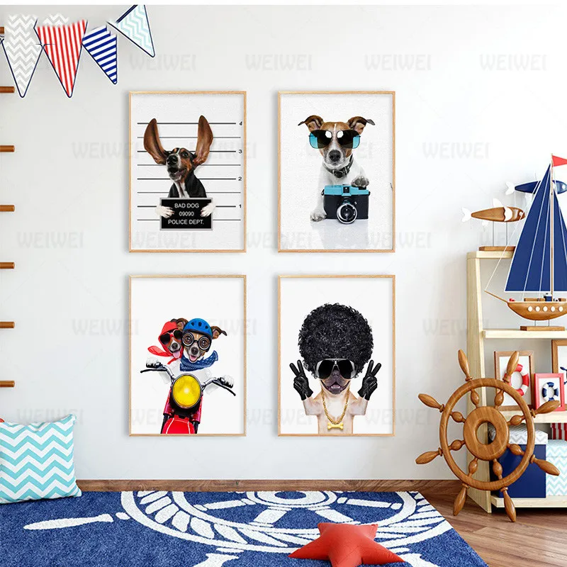 Funny Smart Animal Dog Posters and Prints Canvas Art Painting Wall Art Nursery Decorative Picture Nordic Kids Room Decoration
Funny Smart Animal Dog Posters and Prints Canvas Art Painting Wall Art Nursery Decorative Picture Nordic Kids Room Decoration