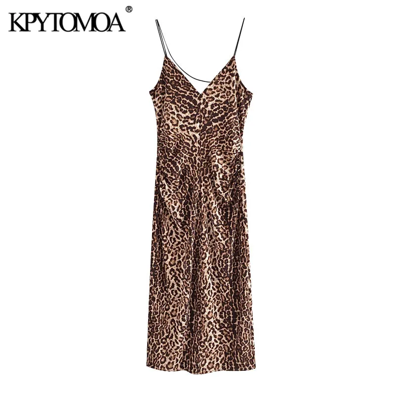 KPYTOMOA Women 2021 Sexy Fashion Leopard Print Midi Dress Vintage Backless Zipper Thin Straps Female Dresses Vestidos Mujer
KPYTOMOA Women 2021 Sexy Fashion Leopard Print Midi Dress Vintage Backless Zipper Thin Straps Female Dresses Vestidos Mujer