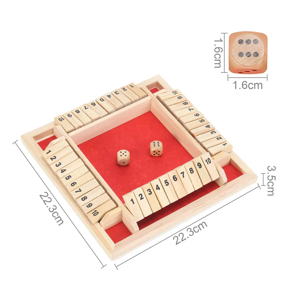 Four Sided Flop Numbers Dice Wooden Board Interesting Families Party Club Supplies Drinking Casual Game Props Different Ages
Four Sided Flop Numbers Dice Wooden Board Interesting Families Party Club Supplies Drinking Casual Game Props Different Ages