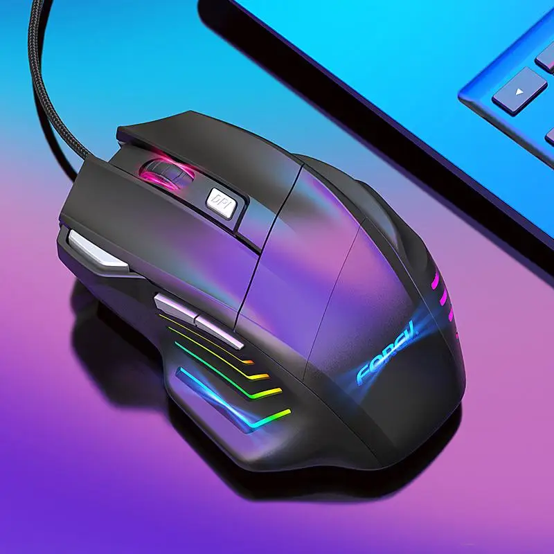 FVX7 Wired Gaming Gaming Mouse 7 Button Ergonomic Desktop Computer DPI Adjustable Luminous Mouse Mouse
FVX7 Wired Gaming Gaming Mouse 7 Button Ergonomic Desktop Computer DPI Adjustable Luminous Mouse Mouse