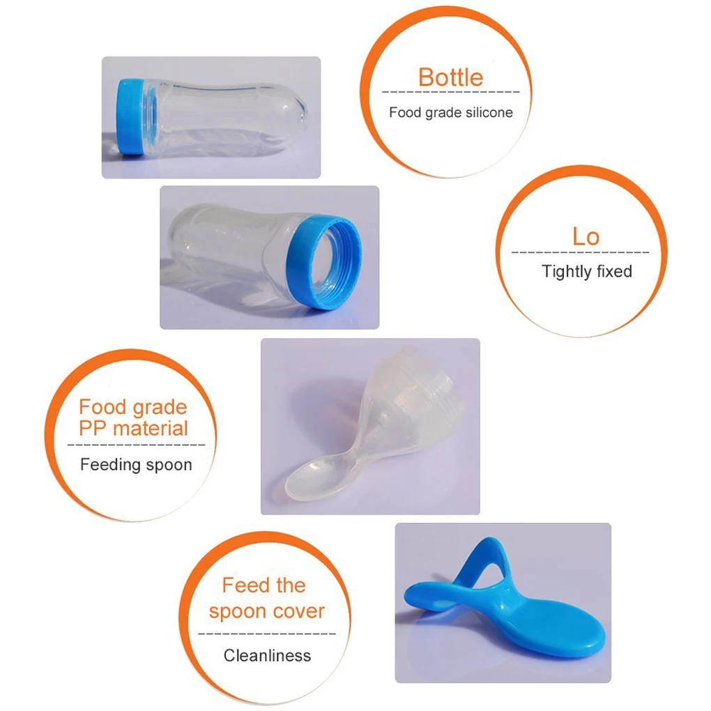 Baby Squeezing Feeding Spoon Silicone Training Scoop Rice Cereal Food Supplement Feeder Safe Tableware Medicine Feeding Spoon
Baby Squeezing Feeding Spoon Silicone Training Scoop Rice Cereal Food Supplement Feeder Safe Tableware Medicine Feeding Spoon