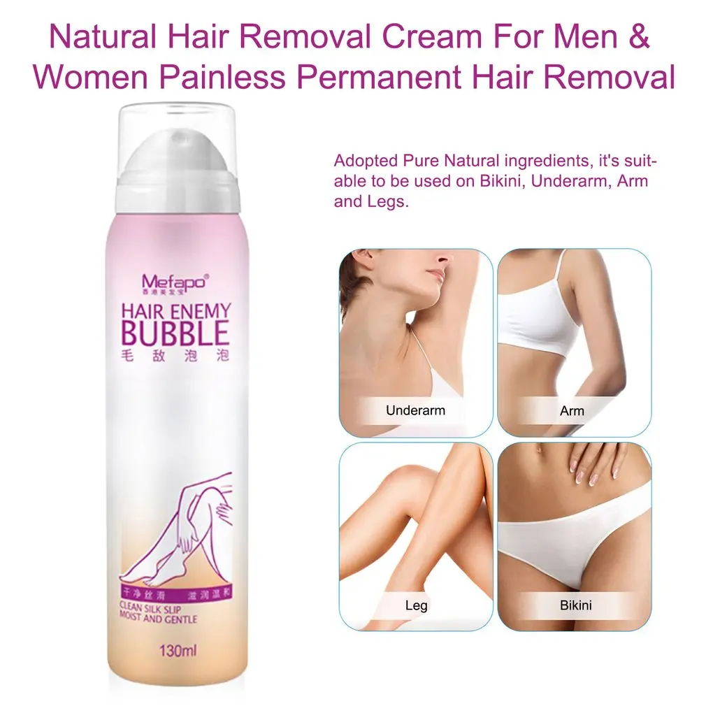Natural Hair Removal Cream For Men & Women Painless Permanent Hair Removal Spray Gentle Bikini Depilatory Bubble
Natural Hair Removal Cream For Men & Women Painless Permanent Hair Removal Spray Gentle Bikini Depilatory Bubble