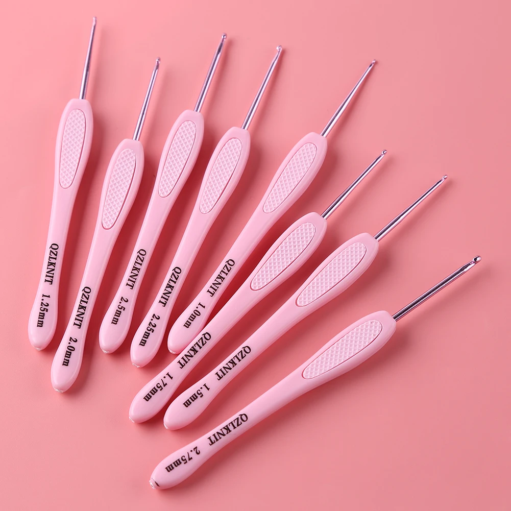 8Pcs/Set Pink Plastic Handle Aluminum Crochet Hooks Knitting Needle Set Yarn Sweater Weave Craft Tools
8Pcs/Set Pink Plastic Handle Aluminum Crochet Hooks Knitting Needle Set Yarn Sweater Weave Craft Tools