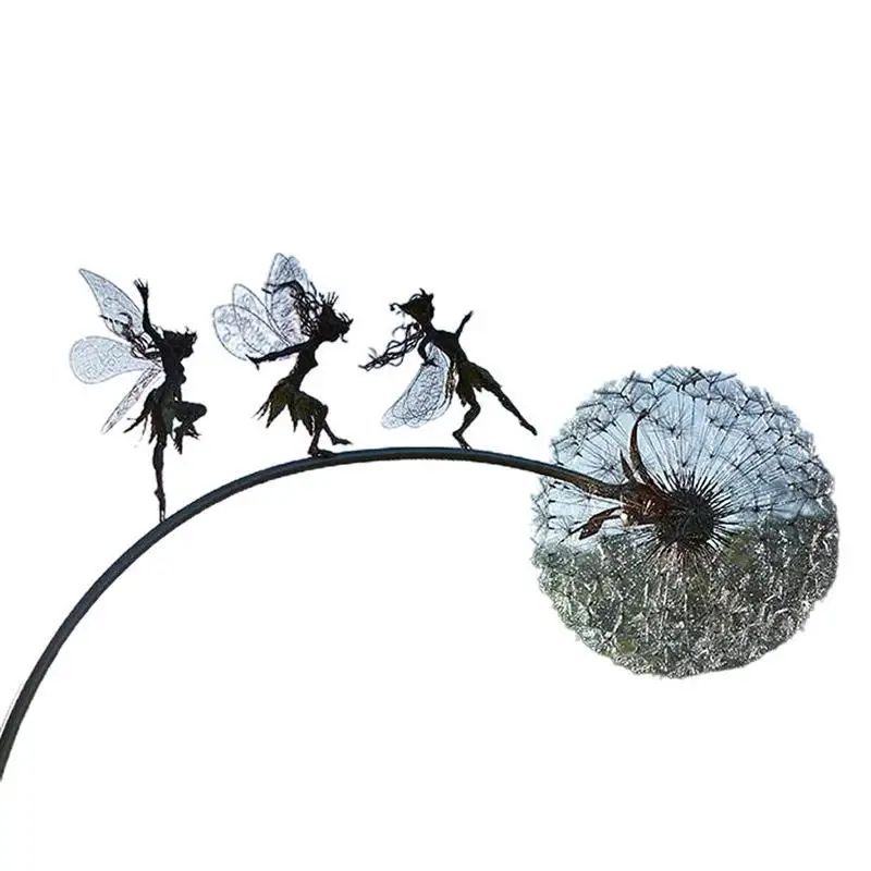 Fairy Dancing With Dandelion Garden Decoration Metal Art Mythical Faery Landscape Sculpture Statue Outdoor Yard Lawn Home Decor
Fairy Dancing With Dandelion Garden Decoration Metal Art Mythical Faery Landscape Sculpture Statue Outdoor Yard Lawn Home Decor