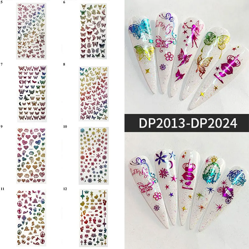 Butterfly Nail Stickers 3D Transfer Decals Laser Gold Holographics Nail Foils Colorful DIY Nail Decoration Manicure Beauty
Butterfly Nail Stickers 3D Transfer Decals Laser Gold Holographics Nail Foils Colorful DIY Nail Decoration Manicure Beauty
