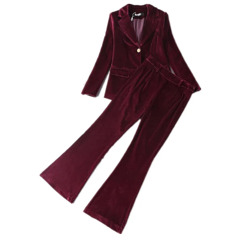 Women's Pant Suitsvelvet business suit fashion suit female career suit temperament casual two-piece pantsut Super star
Women's Pant Suitsvelvet business suit fashion suit female career suit temperament casual two-piece pantsut Super star