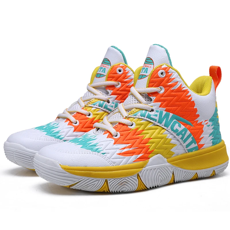 Unisex Polychrome Basketball Sport Shoes for Boys Girls Thick Sole Non-Slip Kids Outdoor Sneakers Children Boys Lace-up Shoes
Unisex Polychrome Basketball Sport Shoes for Boys Girls Thick Sole Non-Slip Kids Outdoor Sneakers Children Boys Lace-up Shoes