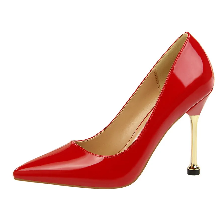 2018 Women Shoes Pointed Toe Pumps fashion Career Patent leather Dress Shoes 10CM Thin High Heels Wedding Shoes
2018 Women Shoes Pointed Toe Pumps fashion Career Patent leather Dress Shoes 10CM Thin High Heels Wedding Shoes