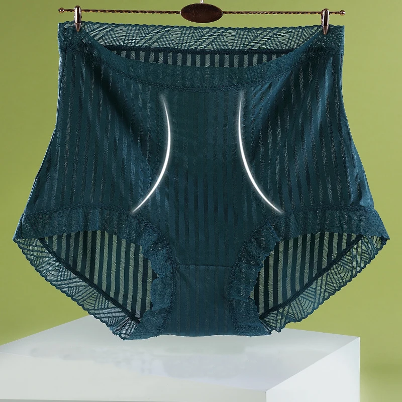 Women's Panties Large Sizes with High Waist Sexy Lace Thin Mesh Antibacterial Crotch Control Abdomen Female Underwear Plus Size
Women's Panties Large Sizes with High Waist Sexy Lace Thin Mesh Antibacterial Crotch Control Abdomen Female Underwear Plus Size