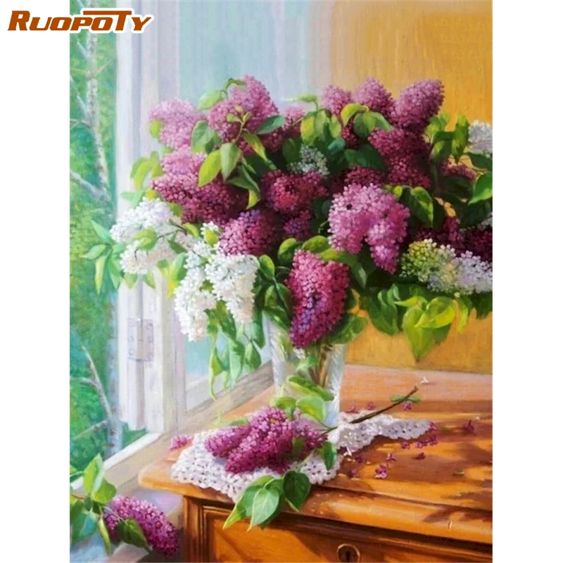 RUOPOTY DIY Oil Painting By Numbers Flowers Picture Paint By Numbers Kits For Adult Handicraft Digital Painting Home Decor Gift
RUOPOTY DIY Oil Painting By Numbers Flowers Picture Paint By Numbers Kits For Adult Handicraft Digital Painting Home Decor Gift