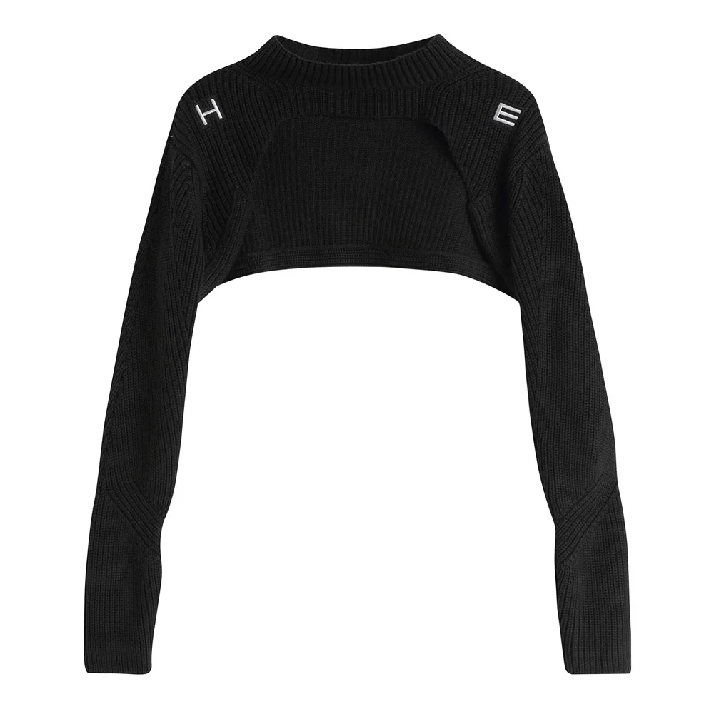 High Street Korean Fashion Sweater Gothic Loose Hipster Simple Designer Spring Autumn The New Thin Round Neck Long Sleeve Tops 
High Street Korean Fashion Sweater Gothic Loose Hipster Simple Designer Spring Autumn The New Thin Round Neck Long Sleeve Tops