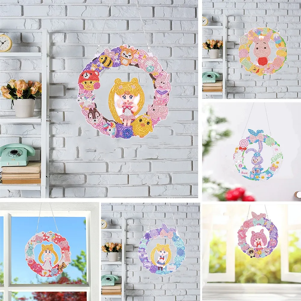 5D Diamond Crystal Wreath Hanging Ornament DIY Handwork Crafts Hanging Pendant Mosaic Home Christmas Diamond Wreath Decor Gifts
5D Diamond Crystal Wreath Hanging Ornament DIY Handwork Crafts Hanging Pendant Mosaic Home Christmas Diamond Wreath Decor Gifts