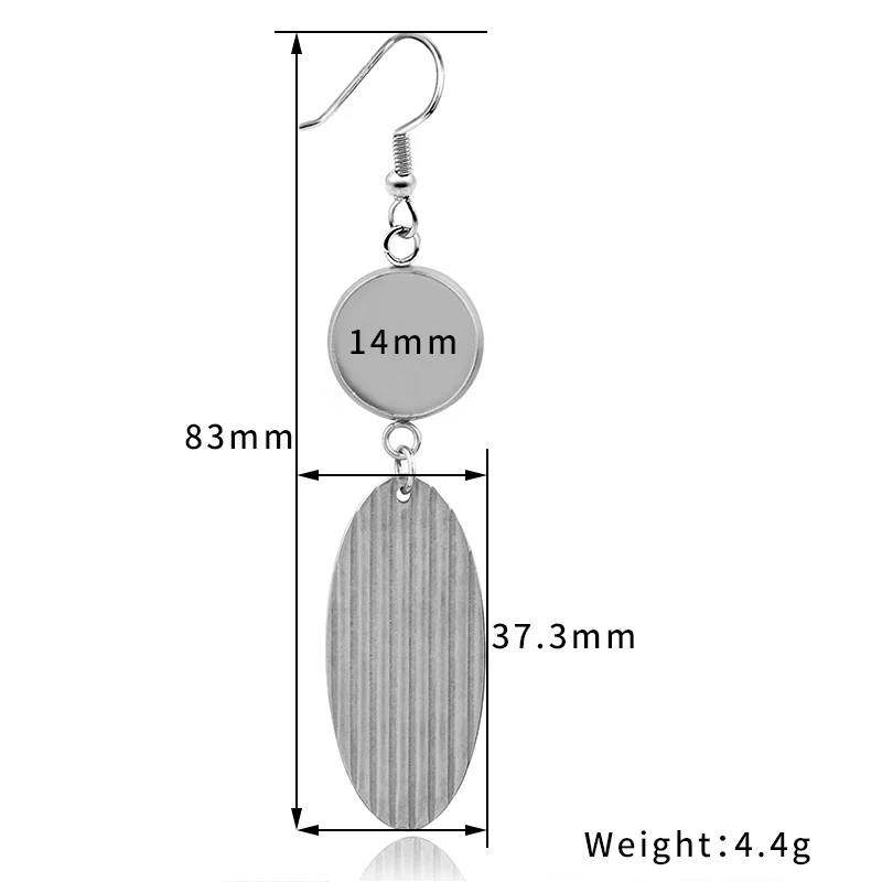 6 шт. нержавеющая сталь 10 12 14 16 18 20 25 мм кабошон серьга установка пустая Базовая