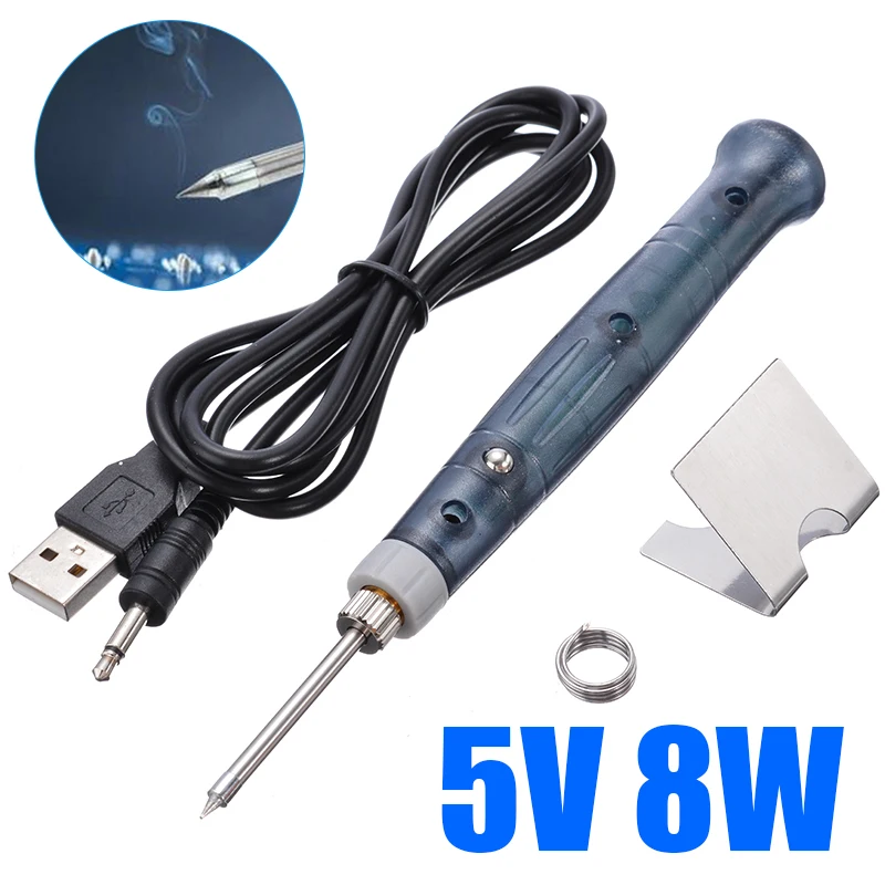 USB Soldering Iron Pen 5V DC 8W Mini Tip Button Switch Electric Soldering Welding Pen For Heat Welding Repair Tools
USB Soldering Iron Pen 5V DC 8W Mini Tip Button Switch Electric Soldering Welding Pen For Heat Welding Repair Tools
