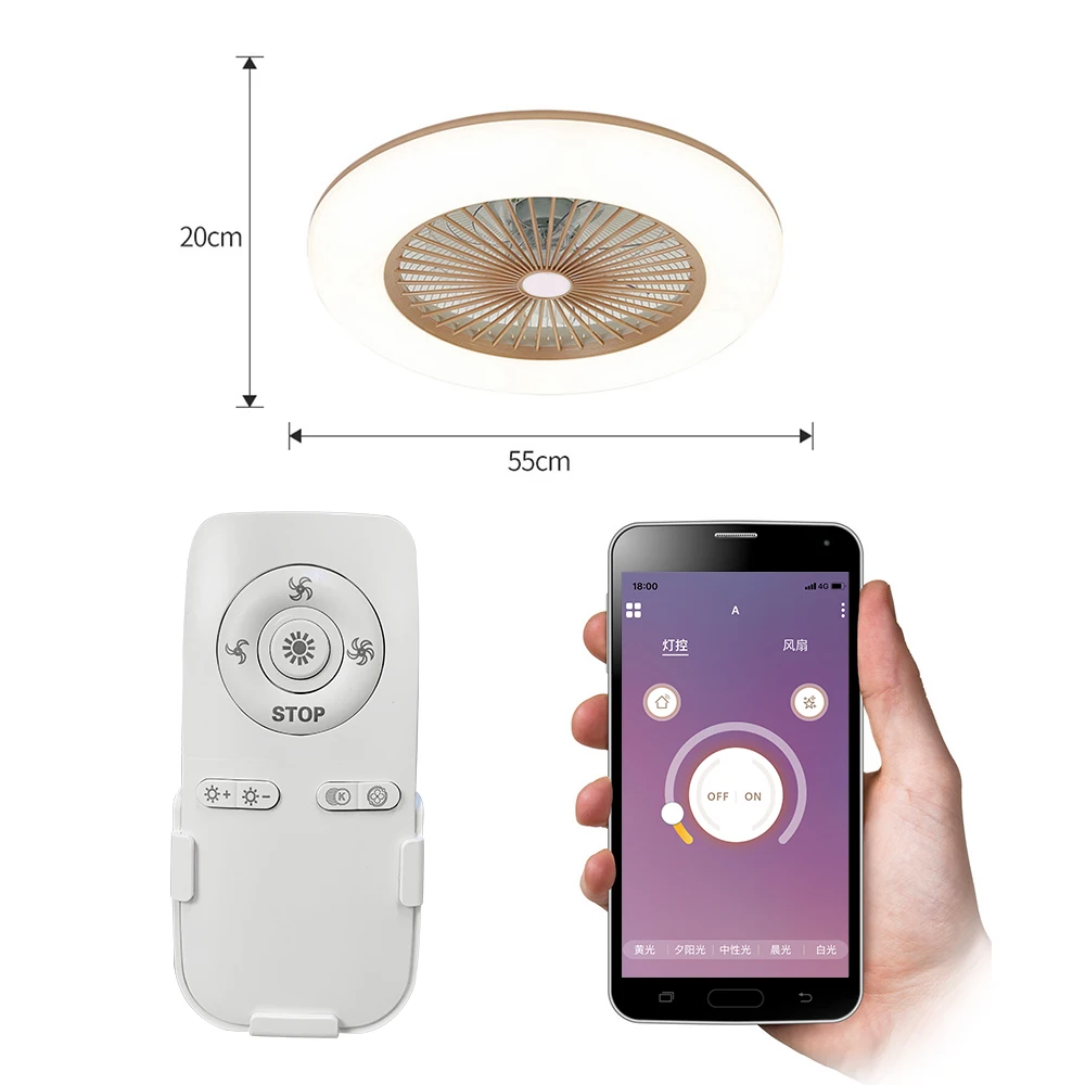 LED Light with Ceiling Fan 180V-265V LED Lamp with APP Mobile Phone Control for Bedroom Living Room Dining Room
LED Light with Ceiling Fan 180V-265V LED Lamp with APP Mobile Phone Control for Bedroom Living Room Dining Room