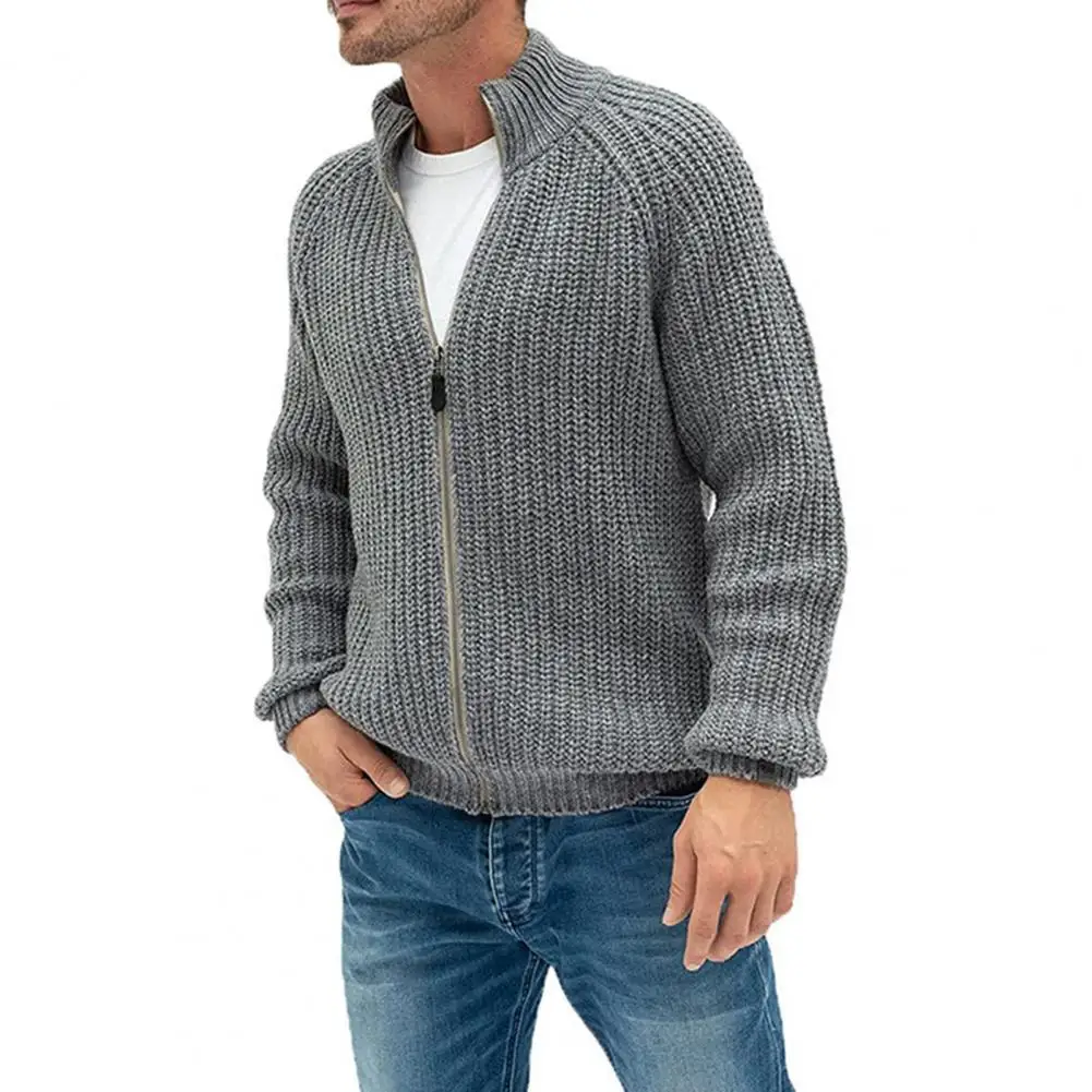 Autumn Men Knitted Jackets Long Sleeve Sweater Coat Winter Stand Collar Solid Color Cardigan Sweater Knitwear Streetwear
Autumn Men Knitted Jackets Long Sleeve Sweater Coat Winter Stand Collar Solid Color Cardigan Sweater Knitwear Streetwear