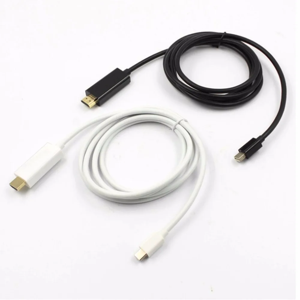1 8 м Мини DP к HDMI кабель папа женскому Thunderbolt DisplayPort адаптер конвертер для Macbook Pro Air