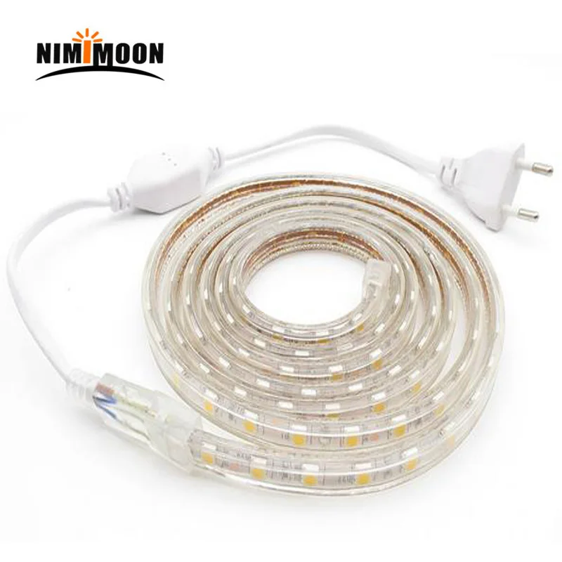 SMD 5050 AC220V LED Strip Flexible Light 60leds/m Waterproof Led Tape LED Light With Power Plug 1M/2M/3M/5M/6M/8M/9M/10M/15M/20M
SMD 5050 AC220V LED Strip Flexible Light 60leds/m Waterproof Led Tape LED Light With Power Plug 1M/2M/3M/5M/6M/8M/9M/10M/15M/20M
