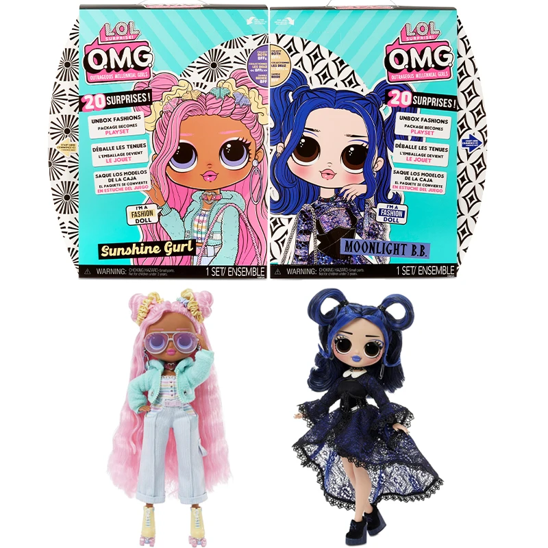 

Оригинальный LOL Surprise OMG Sunshine Gurl Moonlight B.B. Модная Кукла, наряд, кукла, игровой набор, игрушка для девочек, лучший подарок