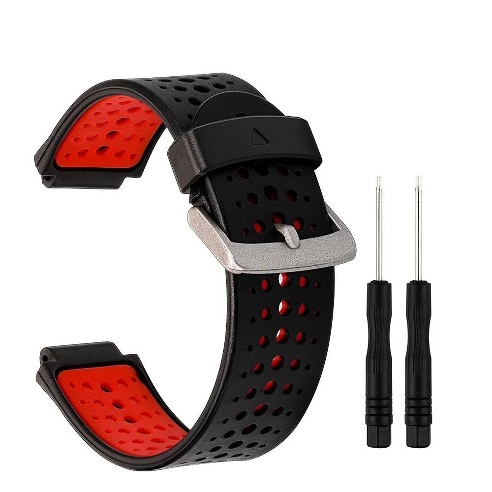 Double Color Silicone Rubber Watchband +Tool for Garmin Forerunner 235 220 230 620 630 735XT Watch Band Wrist Strap Bracelet
Double Color Silicone Rubber Watchband +Tool for Garmin Forerunner 235 220 230 620 630 735XT Watch Band Wrist Strap Bracelet