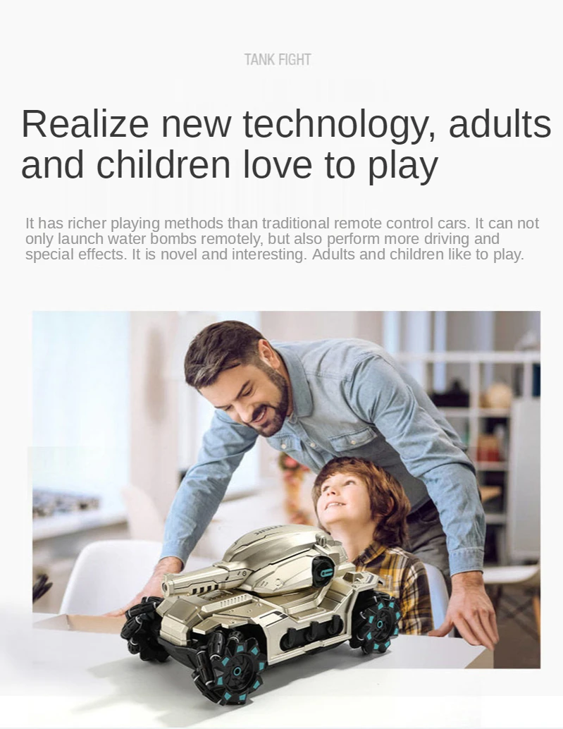 Multiplayer competition Rc car 2.4G Can fire bullets RC tank Wearable gesture control wltoys 4WD Field remote control car
Multiplayer competition Rc car 2.4G Can fire bullets RC tank Wearable gesture control wltoys 4WD Field remote control car