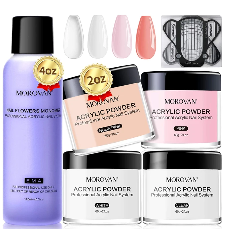 Morovan Acrylic Powder for Nail Art Decorations Crystal Manicure Set Kit Nail Monomer Liquid with Glitter for Nail Extension
Morovan Acrylic Powder for Nail Art Decorations Crystal Manicure Set Kit Nail Monomer Liquid with Glitter for Nail Extension